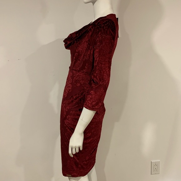 Velour cocktail dress - Picture 3 of 5